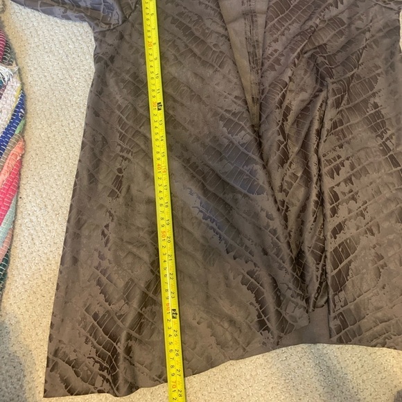 Jeff Gallano Gray Animal Print Cardigan Size 2 - Picture 5 of 11